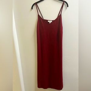 Midi length slip style dress